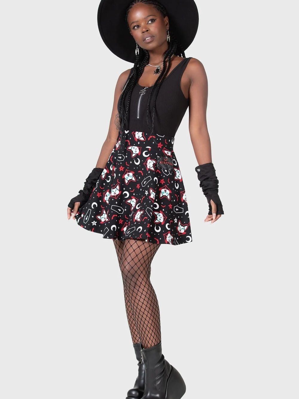 Killstar Lil Vampurr Skater Skirt